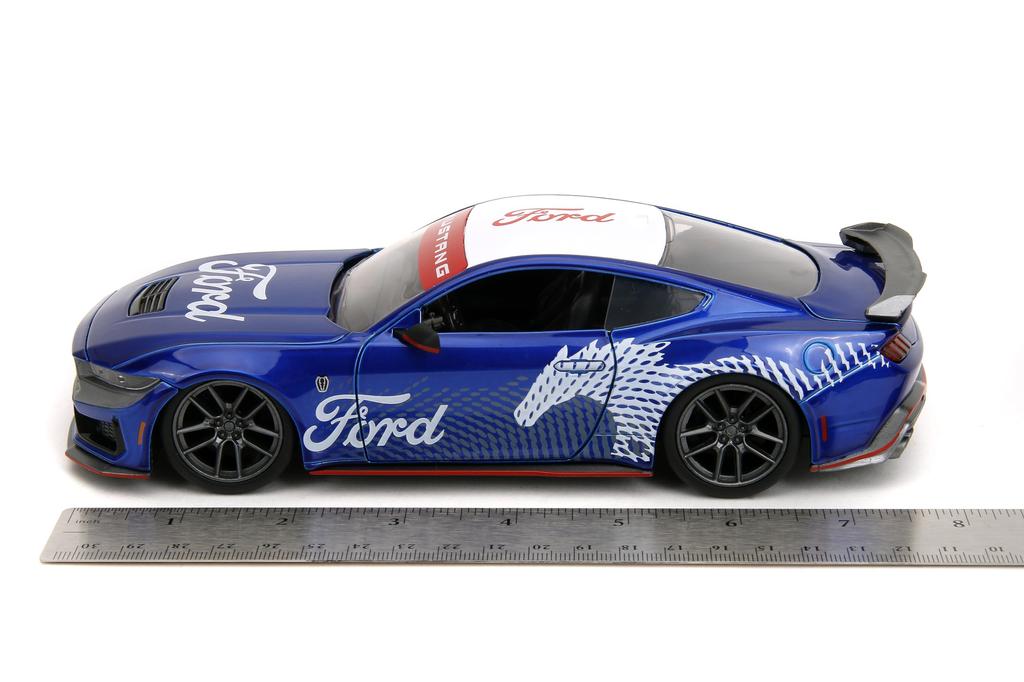 Jada Toys Big Time Muscle 2024 Ford Mustang GT Dark Horse Diecast Car Toys for Kids and Adults 124