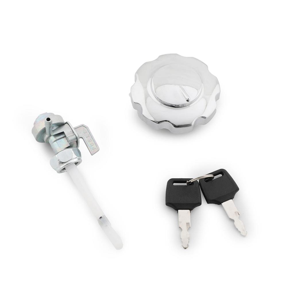 9L 2.4 Gallon Chrome Motorcycle Universal Gas Fuel Tank For Cafe Racer Custom