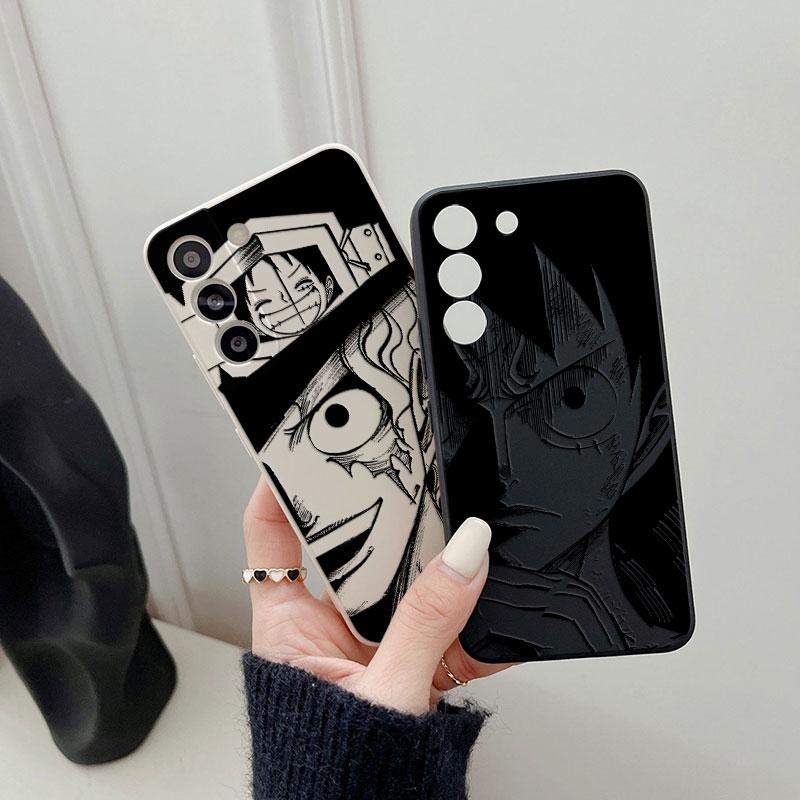 Ones Pieces Anime Luffy Phone Case For Samsung Galaxy S26 S25 Ultra S24 S23 S22 Plus S21 S20 FE S26 A37 A57 5G Silicone Cover