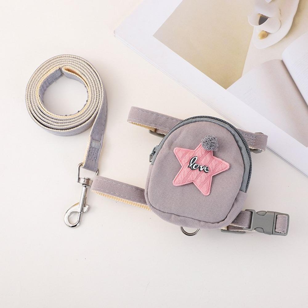 Pet lightweight chest dog, small bee chest, strap, dog walking leash, dog going out leash, medium and small dog chest