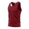 Men S Sleeveless Sports Vest Solid Color Casual Summer