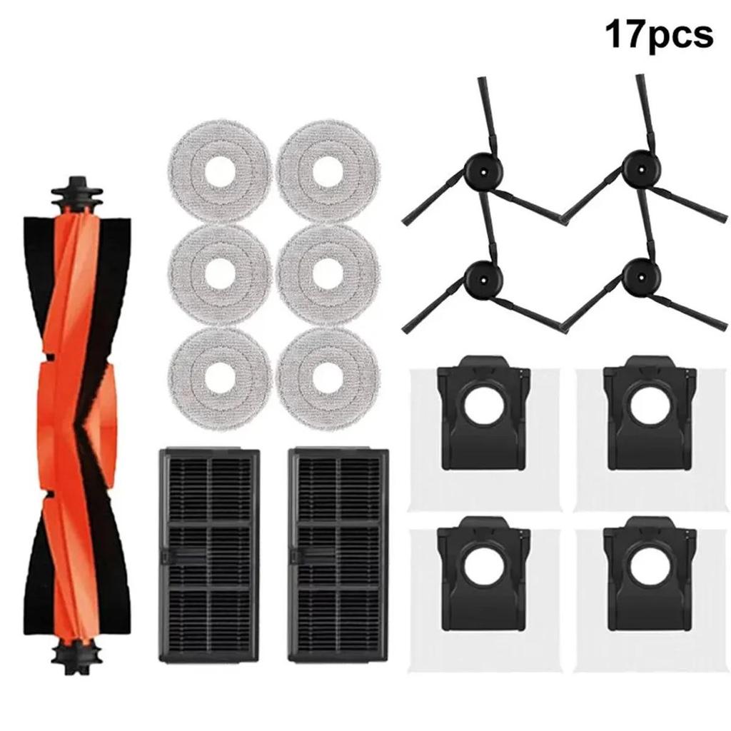 Replacement Robot Vacuum Accessories - Compatible with Dreame X40 Ultra/X40 Pro/L40 Ultra (HEPA Filter, Main Side Brushes, Mop Cloths, Dust Bags)