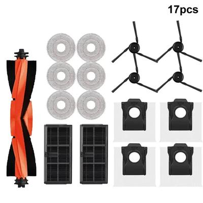 Compatible HEPA Filter, Main Side Brushes, Mop Cloths, Dust Bags for Dreame X40 Ultra/X40 Pro/L40 Ultra Robot Vacuum Replacement Parts
