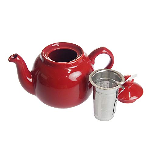 LONDON POTTERY Farmhouse Teapot, 2-Cup, Red, 580061