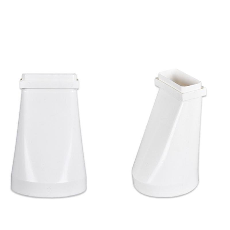 Flat Ducting Adaptors To Round Converter Dryer Vents Hose Adapters Rectangular To Round Straight Channel Connector