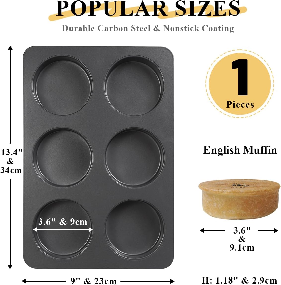 Non-stick Cake Mold Pan 6 Cup Baking Tray Non Stick Muffin Mould Cupcake Baking for Cakes Biscuit DIY Cake Kitchen Accessories