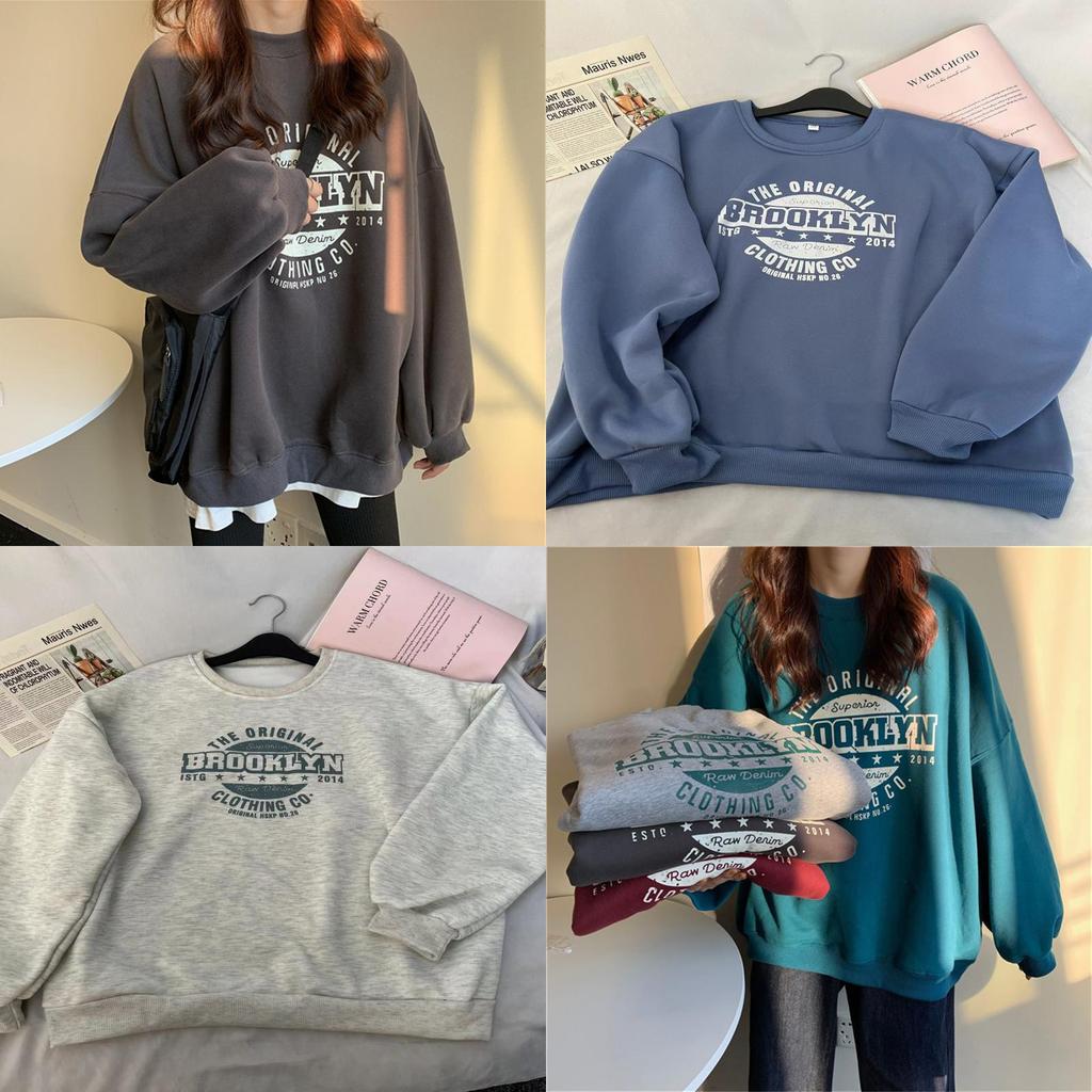 Letter Print Hoodie For Women With Thick Polyester Fabric Casual Fall Winter Fashion