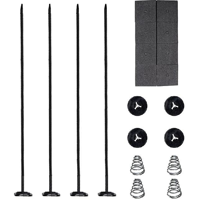 Automotive Fan Mounting Kit, Radiator Fan Zip Ties Clips Mounting Kit, Electric Mount Hold Down for Cooling Fan Transmission Cooler Radiator Fan Kit