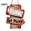 Striking Halloween Visual Effects Decoration Hanging Sign, Festive Party Wooden Decorative Plaque, Easy Modern Room Decorations Hang Decor for Indoor