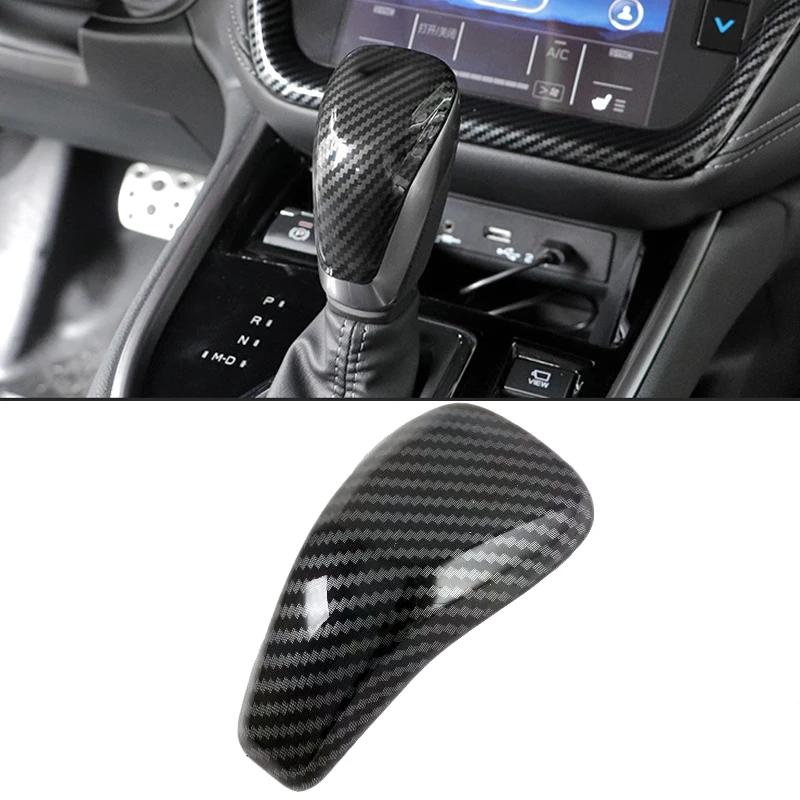 For Subaru Outback  21  Interior Accessoires ABS CarbonFiber Decoration Cover window lift swtich gear shift panle cover Gear Shift Knob