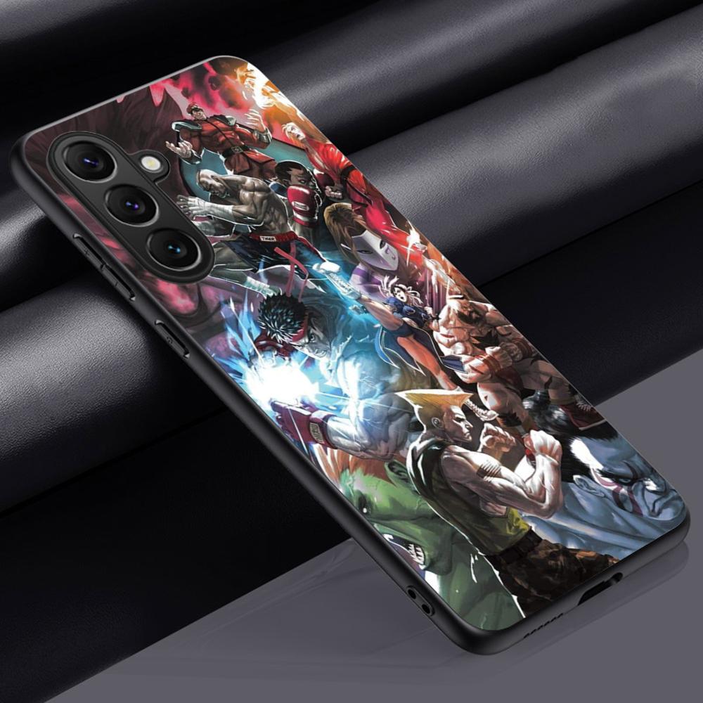 

Game Street Fighter classic japan poster Phone Case For Samsung Galaxy S26 S25 S24 S23 S22 S21 Plus Ultra Note20 Soft Black Galaxy S21+ 5G