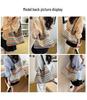 Striped Straw Woven Tote: Women's Large Capacity Shoulder Bag for Beach Vacation 2025 Fashion.