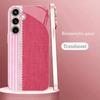 Soft pink gradient PhoneCase for Samsung Galaxy S26 S25 S24 S23 S22 FE Ultra Plus Built-in glass feel bare machine Men women