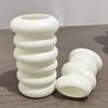 White Faux Ceramic Vase Minimalist Modern Small Flower Vase for Pampas Grass