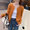 Giacca Cardigan Casual in Maglia Slim Fit alla Moda da Donna Autunno Manica Lunga Cardigan Maglione Top a Maglia Larga Maglioni Girocollo Vintage 25182
