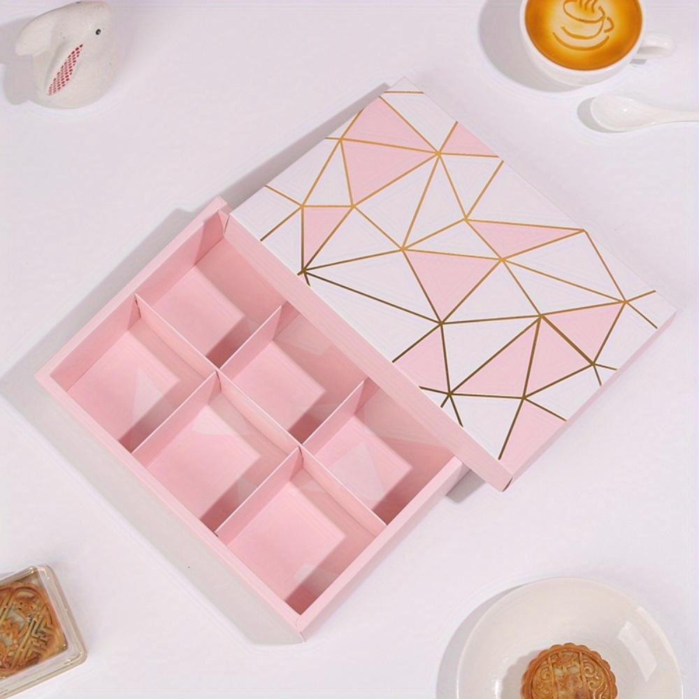 5pcs Pink Gift Box with Lids Paper Rectangle Treat Containers Gift Wrap Boxes for Weddings Birthdays Parties Festivals Treat Boxes for Soap