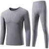 HLA Men's Silk Knee Patch Thermal Underwear Set