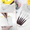 5PCS Cake Cream Spatula, Stainless Steel Icing Frosting Spatula for Cake Decorating, Art Painting Baking Pastry Tool for Fondant Chocolate Cream