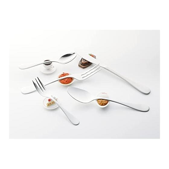 Takahashi Metal Curry Spoon and Spoon Rest Set, Silver, Dishwasher Safe