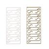 100 Pcs S-Shaped Hooks Christmas Stockings Bells Gifts Hanger Jewelry Photos Hanging Holder for Holiday Tree Decor