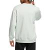 Adidas Solid Color Logo Print Pullover Long Sleeve Sweatshirt Unisex Tops Light-Green IB2714