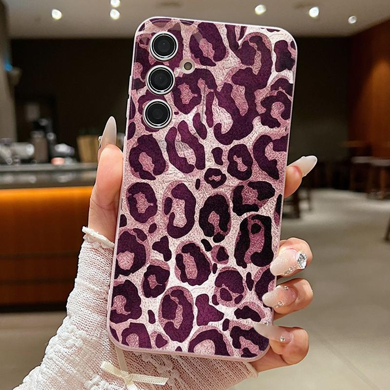 Luipaardprint Hoesje Voor Samsung A18 A57 A37 A17 A56 A36 A26 A16 A55 A35 A25 A15 A54 S21 FE S22 S23 S24 Plus S25 S26 Ultra Siliconen Cover