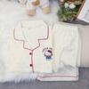 Cloud Cotton Summer New Double Short Sweet and Cute Dot KT Pajamas Short Sleeves Shorts Loungewear Set Can Be Worn Outside