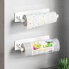 Wall-Mounted Kitchen Paper Towel and Film Holder