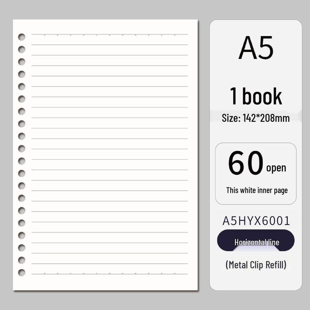 A5/B5 Detachable PP Student Notebook, Loose-leaf Multi-hole Binder