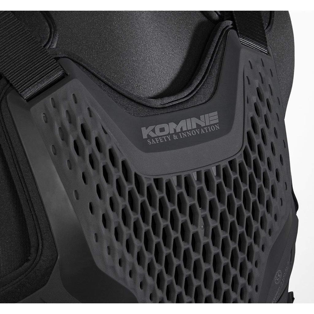 KOMINE Motorcycle Protector CE Level 2 Body Armor Fit Black Free Size 12998 Protector CE Standard Level 2 Air-Through SK-828