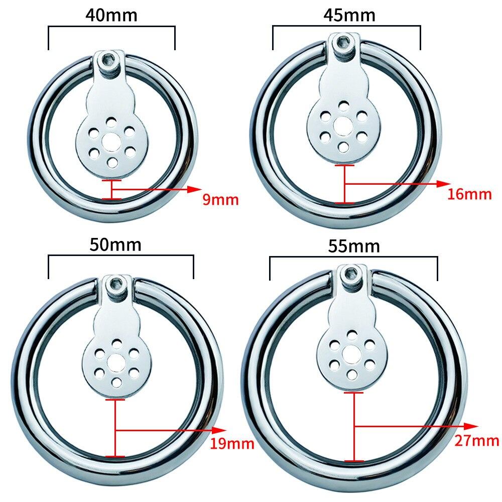 Men's Penis Lock Short Chastity Lock Metal CB Lock Penis Cage Sex Toys Cock Rings Ball Stretcher Stainless Steel BDSM Sissy