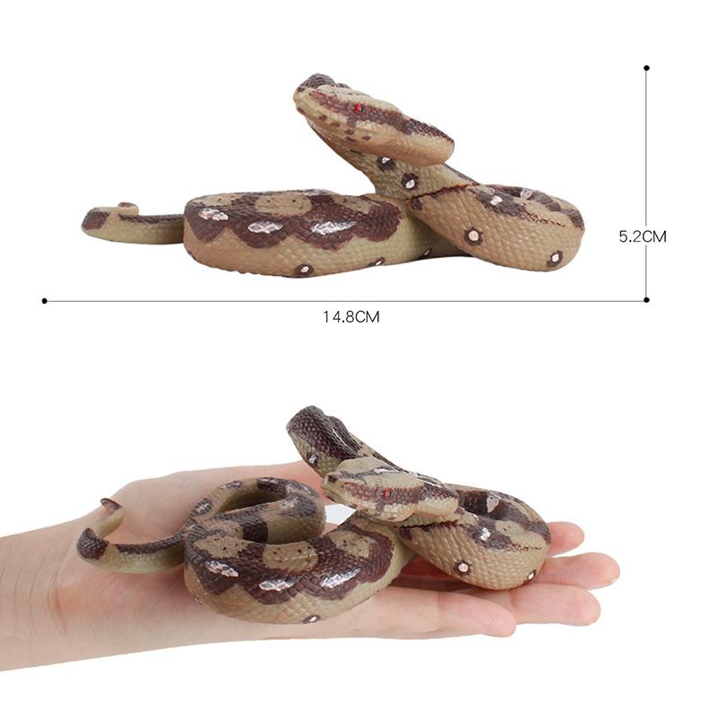 Intricate Large Python Snake Decorative Model In Pvc Ideal For Imaginative Play