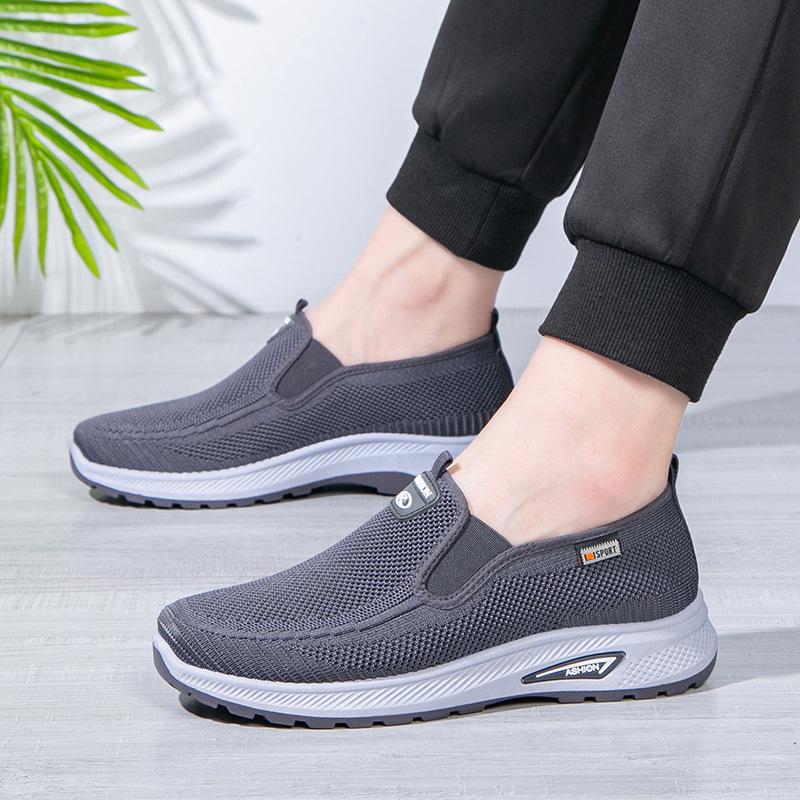 ****** and Autumn new old ******* cloth shoes men's casual s**t sole comfortable non-slip wear-resistant middle-aged and elderly father shoes