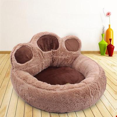 Fournitures pour animaux de compagnie Nid de chien en peluche Nid de chat Ours chaud Palm Nid d'animal de compagnie Tapis de chien Couchage chaud Nid de chat Tapis de panier doux Tente Maison Maison de chien Tapis de couchage doux
