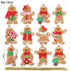 Gingerbread Man Ornaments Xmas Tree Hanging Pendant 2025 Merry Christmas Decorations for Home 2025 New Year Gift Navidad Noel