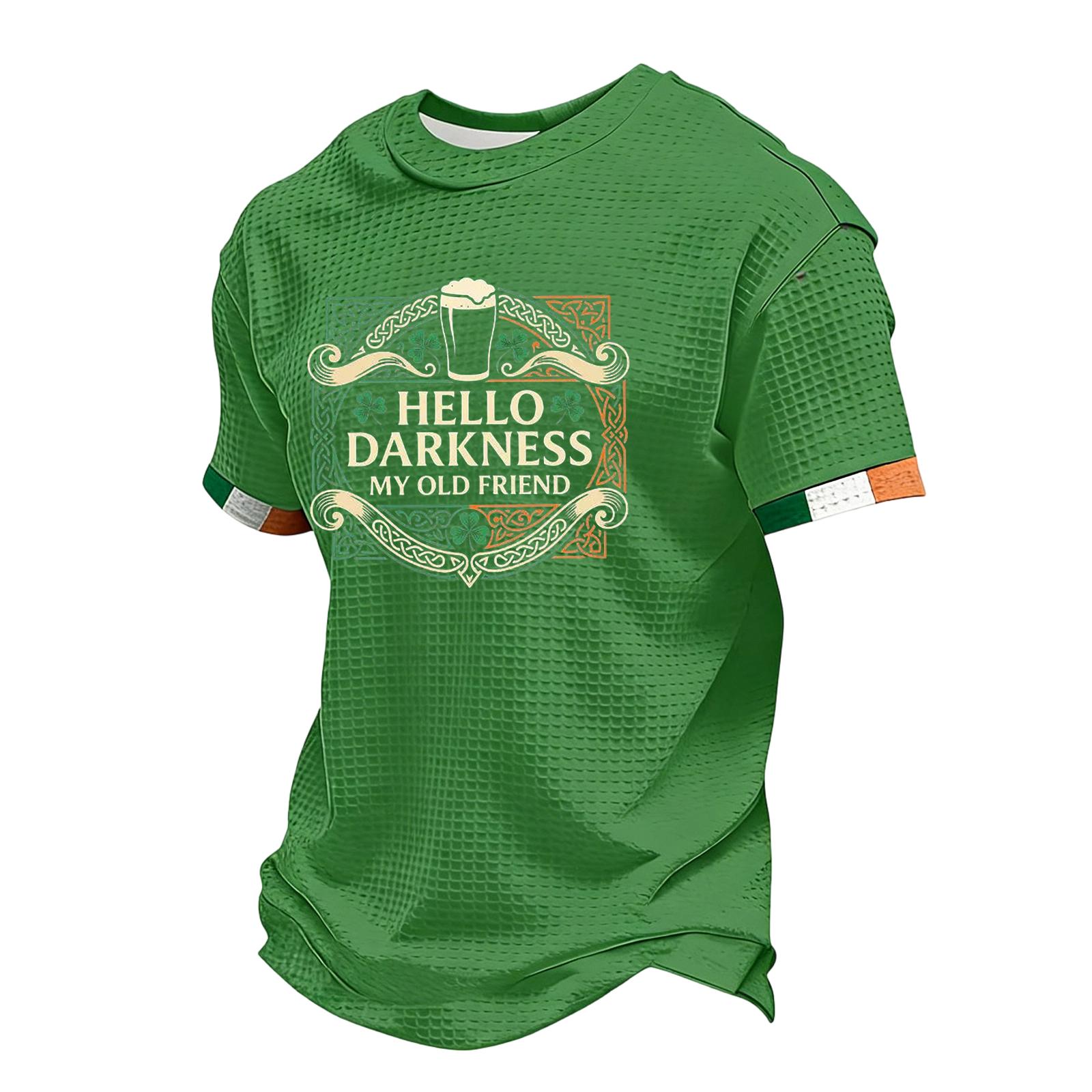 

Men s Casual Round Neck Short Sleeve T-Shirt M зелений