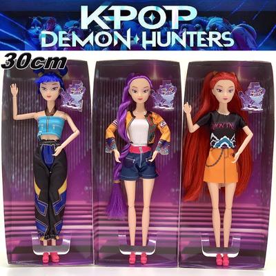 Neue K-Pop Dämonenjäger Anime Kpop Girlgroup Cartoon Rumi Zoey Mira Actionfiguren Vinylfiguren Modellpuppen Mädchen Weihnachtsgeschenke