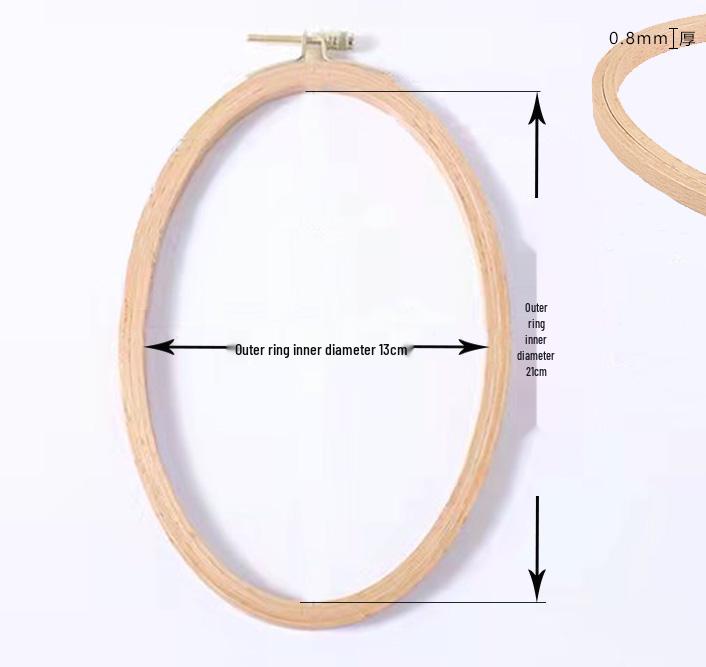 Handmade DIY Embroidery Tool Set with Hoop, Frame, and Stand