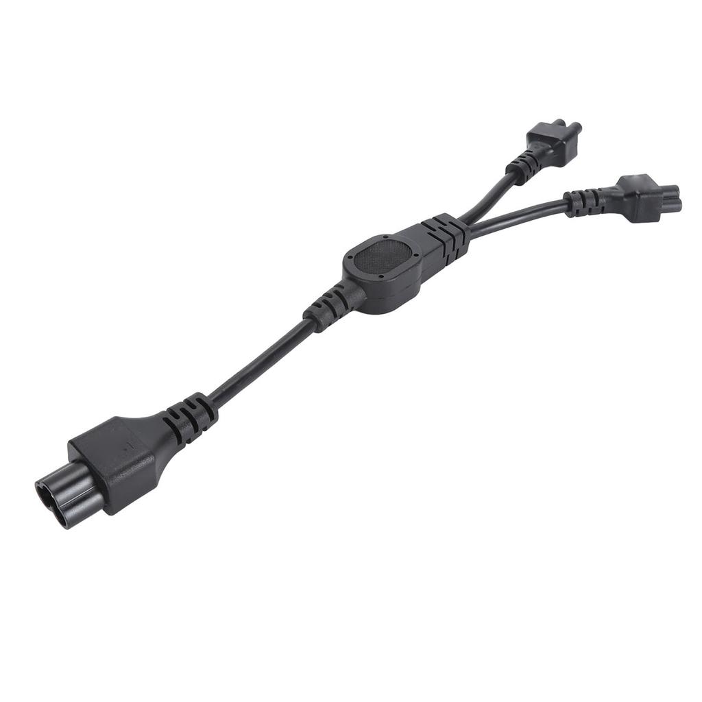 IEC320 C6 Male To Dual C5 Female Power Cord 0.32m 1ft C6 To 2xC5 Y Splitter Power Cable 2.5A 250V