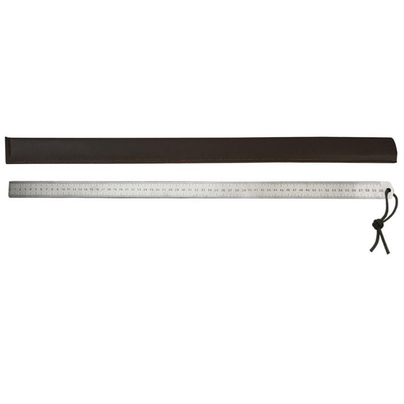  Steel Rule 5mm Thickness Metal Rulers Tool Not Slip Grip for Technical Drawing