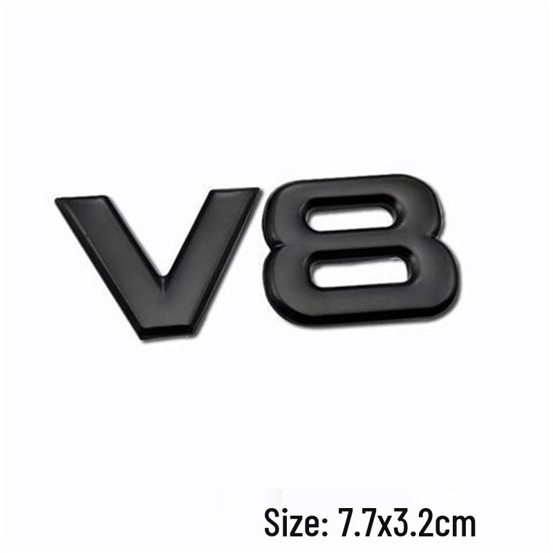 Наклейка на автомобиль 4WD: Полный привод, Внедорожник V6/V8, 4x4 Металлический боковой и задний значок