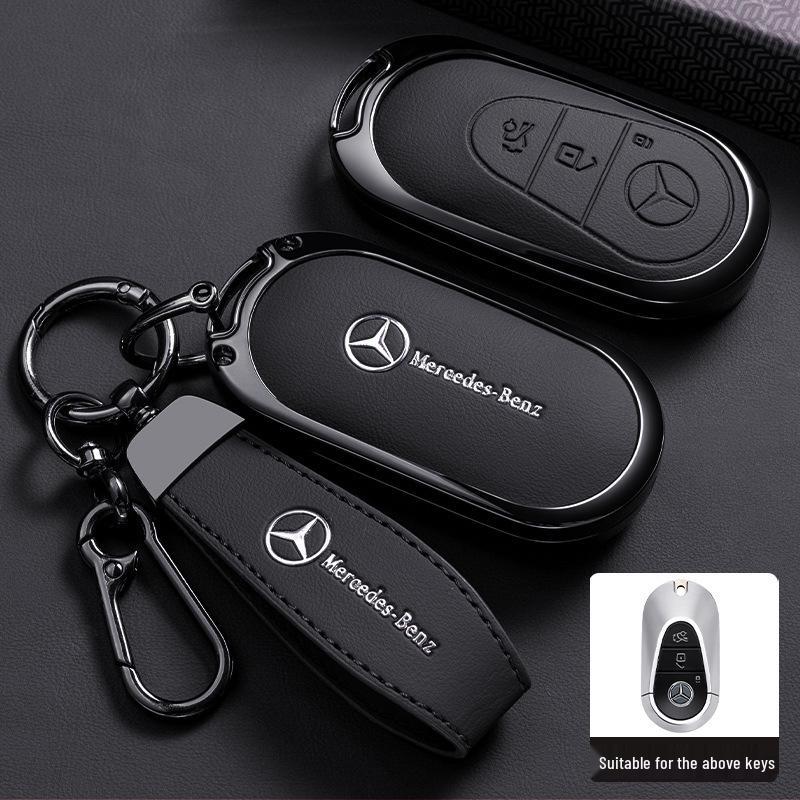 Premium Key Case for Mercedes-Benz E300L: Fits E-Class, C-Class, C260L, C200L, A200L, GLC300L