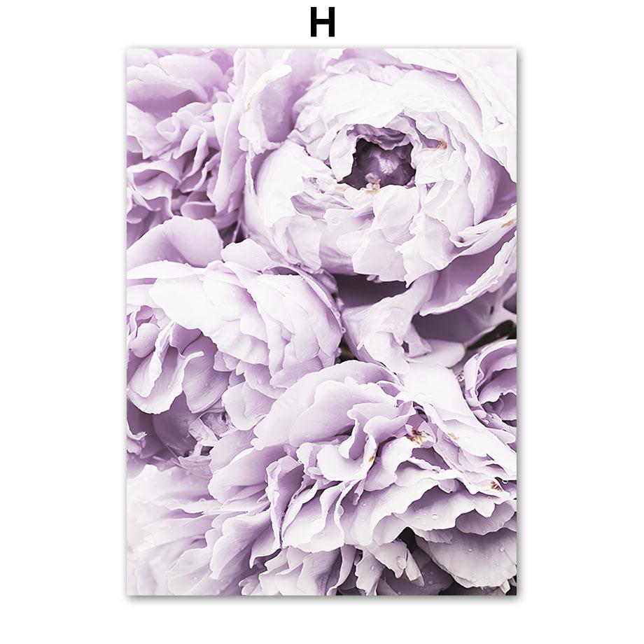 Fioletowa Plaża Morska Ptak Trzcina Róża Kaktus Sztuka Ścienna Malarstwo na Płótnie Plakaty i Wydruki Hotel Bar Obrazy Ścienne do Wystroju Salonu