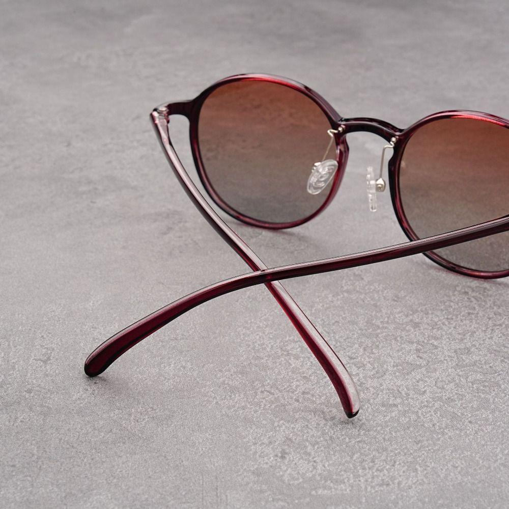 Round Frame UV Resistant Glasses Classic Driving Sunglasses Lightweight Casual Eyewear  Travel