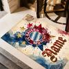 German Football Crest Artwork Floor Rug Office Rug Design for Entryway Playrooms Dining Room Hallway Anti-slip Rug Decorate Offices Gift for Festivals