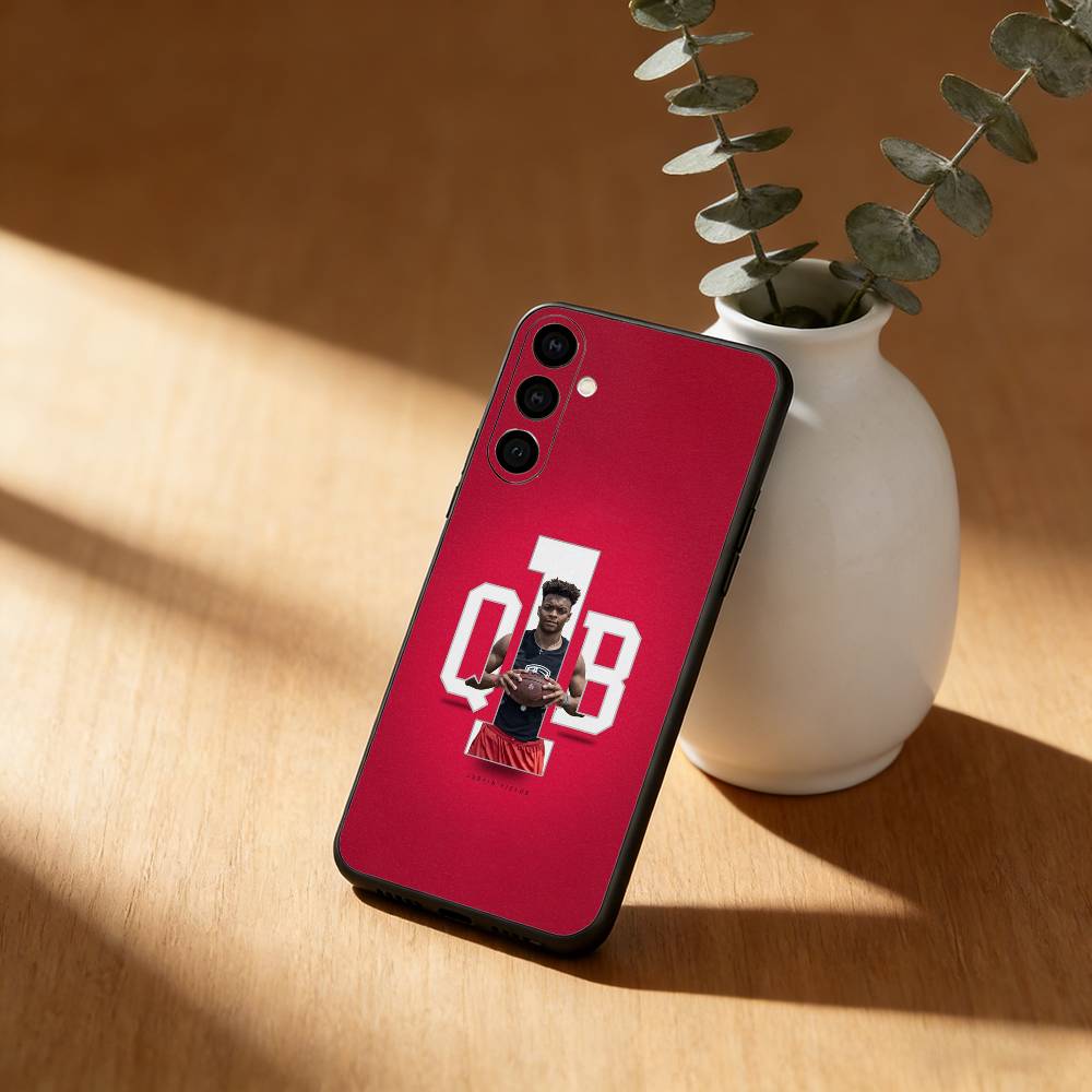 J-Justin Fields 1 Wallpaper Phone Case For Samsung Galaxy A20,21s,22,31,32,52,53,72,73,80,91 Soft Black Shell