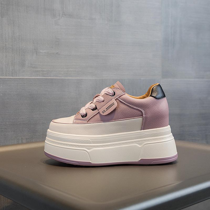 Autumn New Casual Sports Shoes Women's Small Shoes Women's Shoes Small White Shoes Inner Heightening Thick Baseplate Shoes
