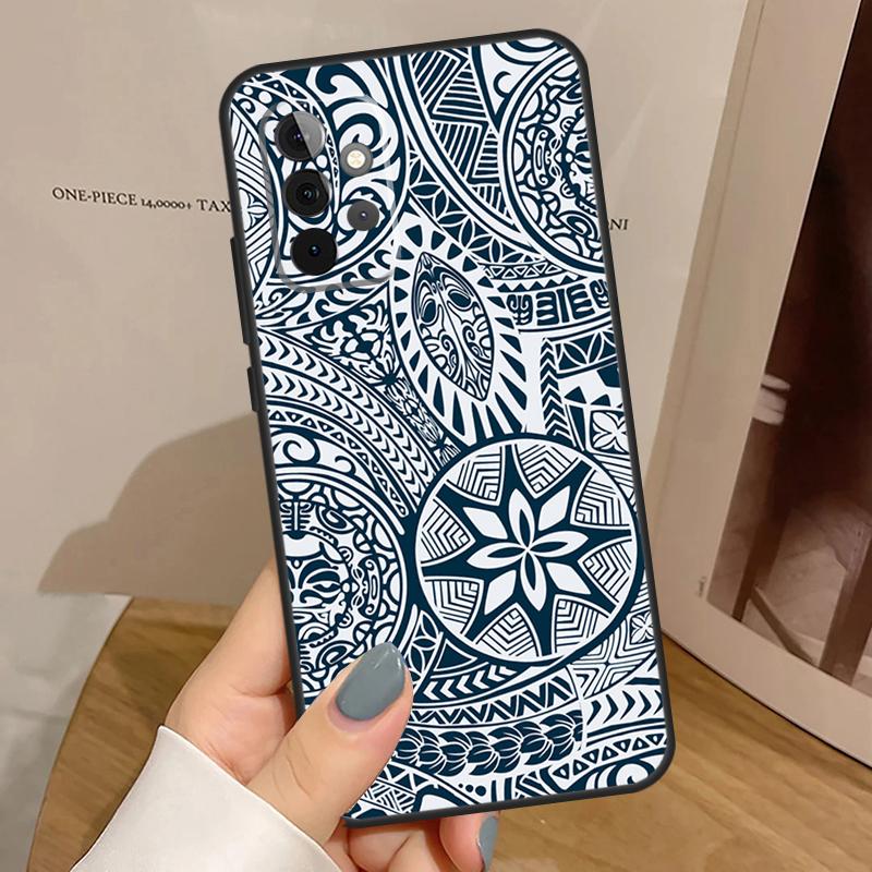 Maori Polynesian Samoan Tribal Funda For Samsung Galaxy A15 A25 A35 A55 A52 A32 A12 A14 A34 A54 A51 A71 A53 A13 A33 Case