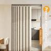 Stylish Elegant Folding Door Curtain No Punching Design Home Decor Privacy Better Space Partitioning For Kitchen Home Bedroom