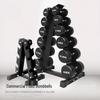 Aobeisen Dumbbell Rack & Fixed Round Dumbbell Set